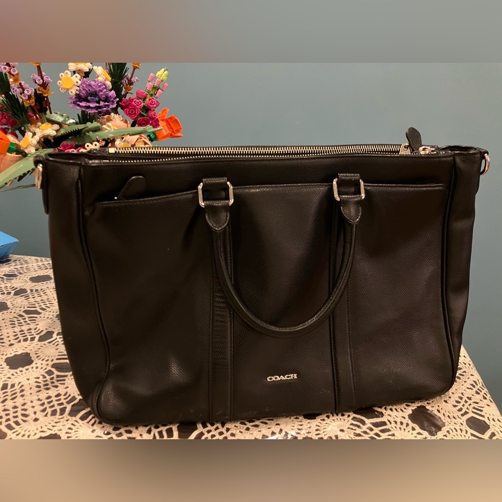 Coach Briefcase Black Document Bag